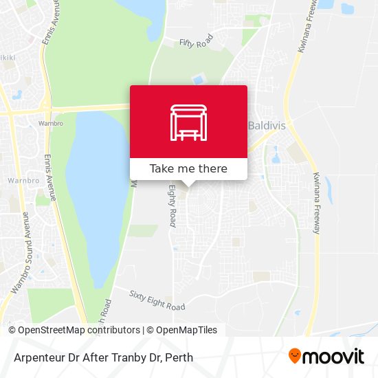 Arpenteur Dr After Tranby Dr map