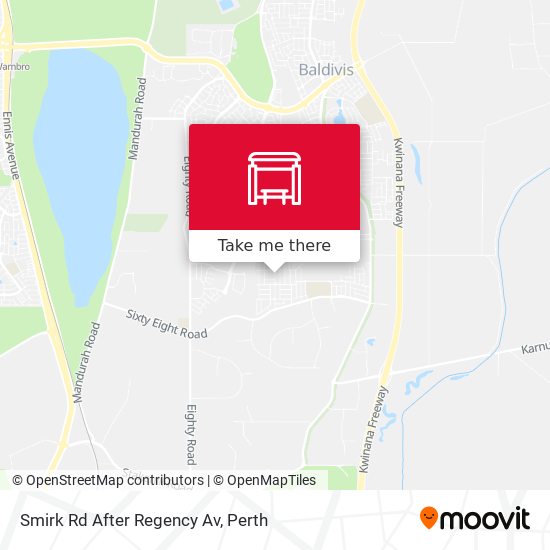 Smirk Rd After Regency Av map