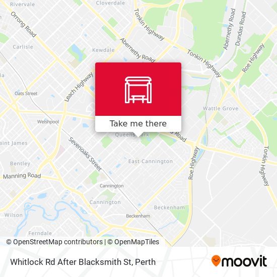 Whitlock Rd After Blacksmith St map