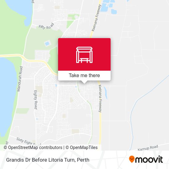 Grandis Dr Before Litoria Turn map