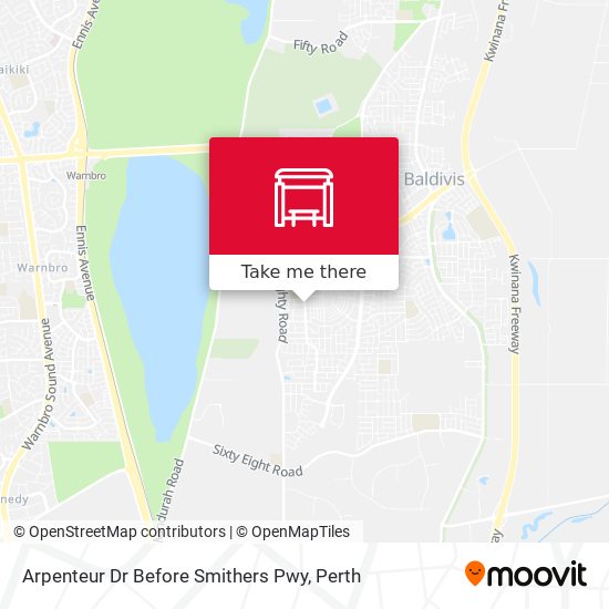 Arpenteur Dr Before Smithers Pwy map