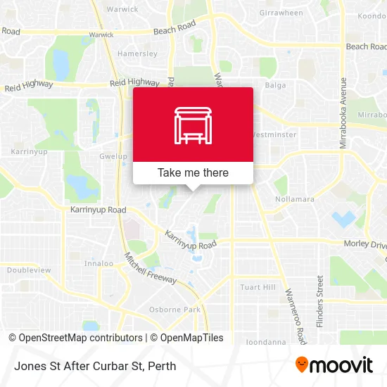 Mapa Jones St After Curbar St