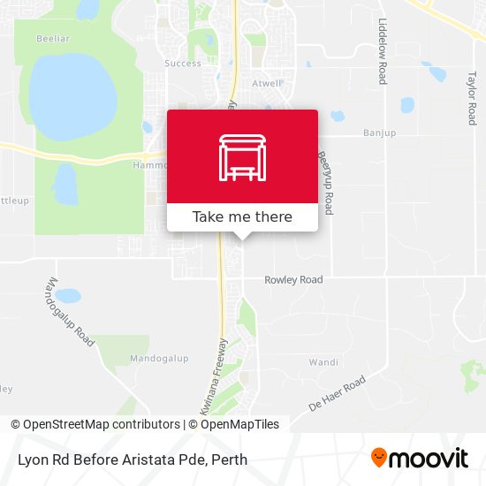 Lyon Rd Before Aristata Pde map