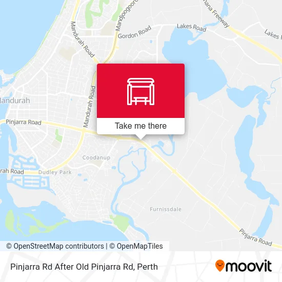 Mapa Pinjarra Rd After Old Pinjarra Rd