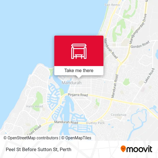 Mapa Peel St Before Sutton St