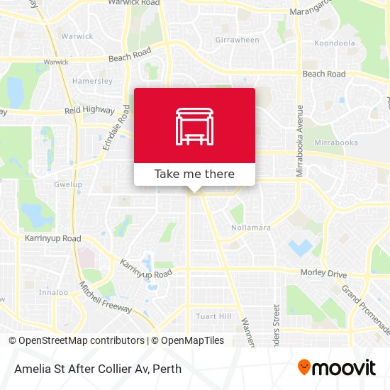Amelia St After Collier Av map