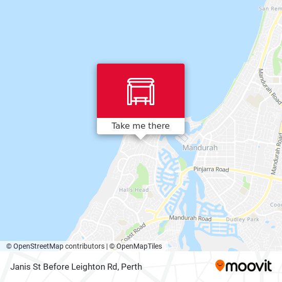 Janis St Before Leighton Rd map