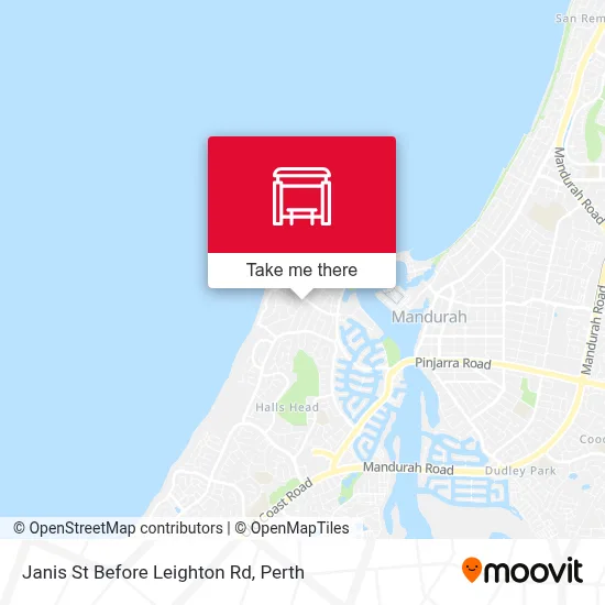 Mapa Janis St Before Leighton Rd