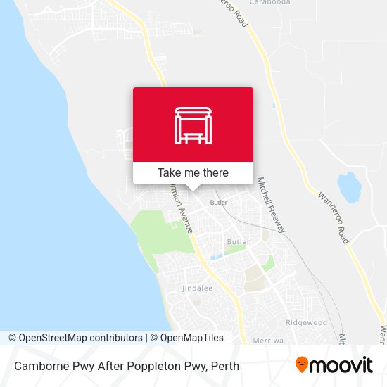 Camborne Pwy After Poppleton Pwy map