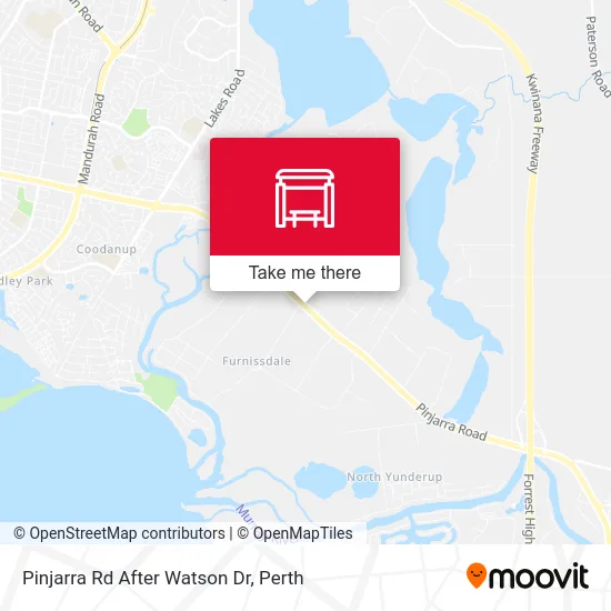 Mapa Pinjarra Rd After Watson Dr