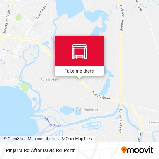 Mapa Pinjarra Rd After Davis Rd