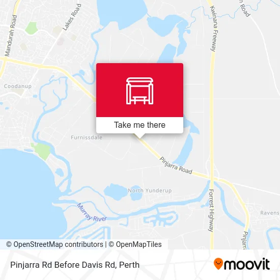 Mapa Pinjarra Rd Before Davis Rd