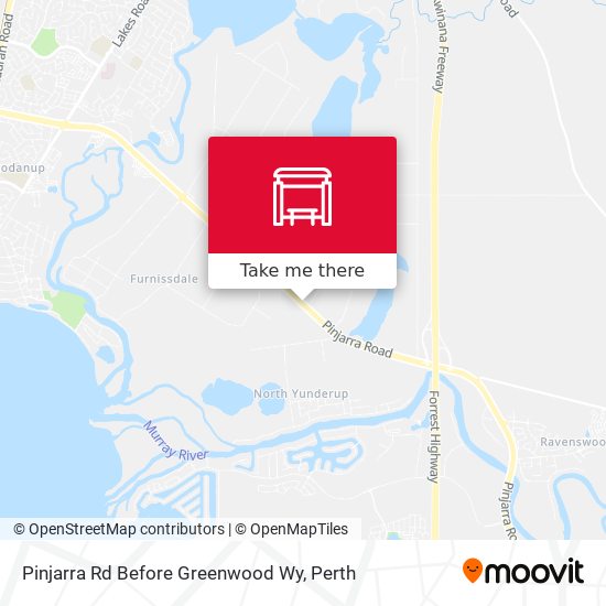 Pinjarra Rd Before Greenwood Wy map