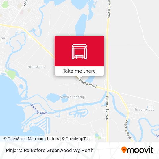 Pinjarra Rd Before Greenwood Wy map