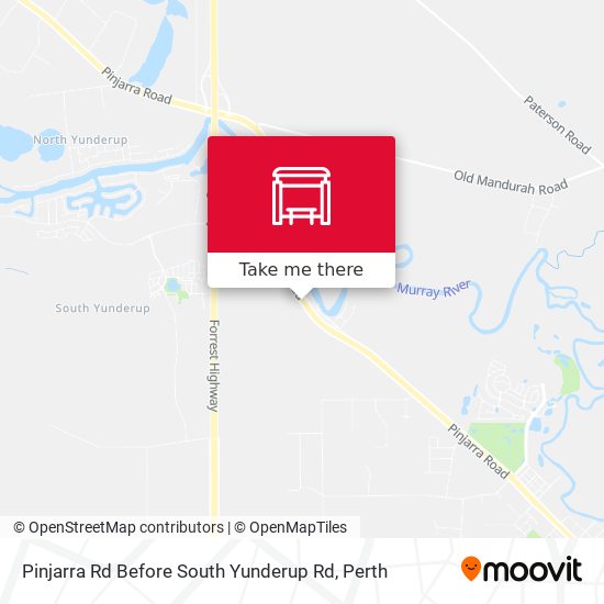 Pinjarra Rd Before South Yunderup Rd map