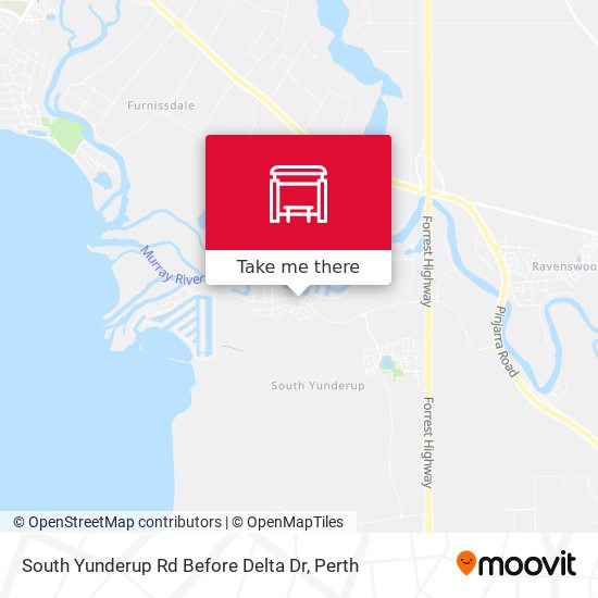 South Yunderup Rd Before Delta Dr map