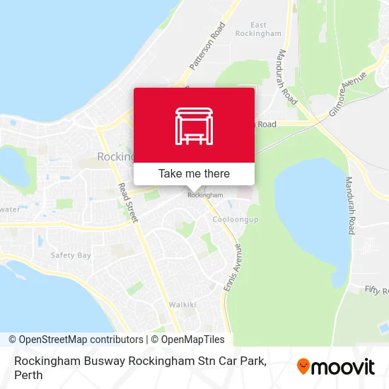 Mapa Rockingham Busway Rockingham Stn Car Park