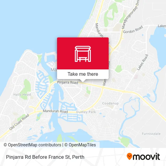 Mapa Pinjarra Rd Before France St