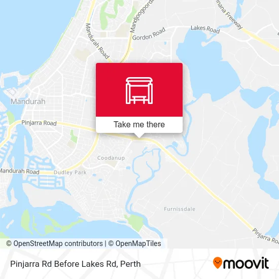 Mapa Pinjarra Rd Before Lakes Rd