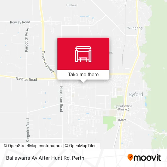 Mapa Ballawarra Av After Hunt Rd