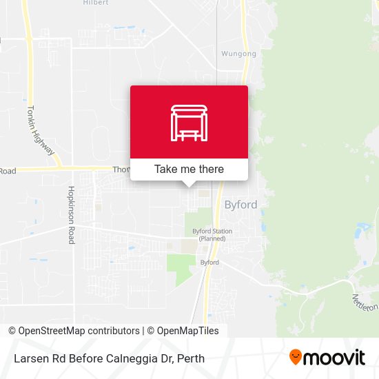 Larsen Rd Before Calneggia Dr map