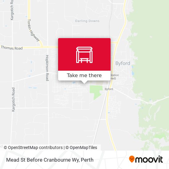 Mead St Before Cranbourne Wy map