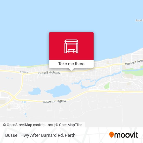 Bussell Hwy After Barnard Rd map