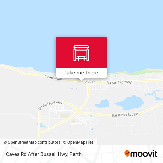 Caves Rd After Bussell Hwy map