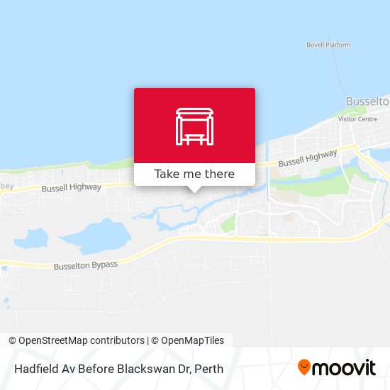 Hadfield Av Before Blackswan Dr map