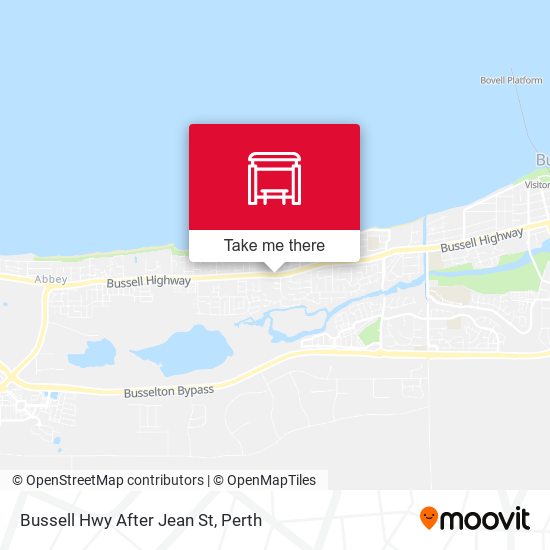 Bussell Hwy After Jean St map