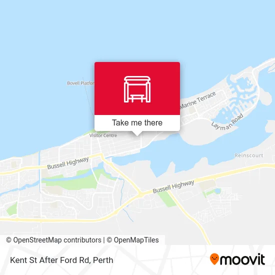 Mapa Kent St After Ford Rd