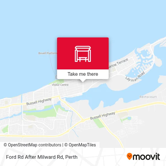 Mapa Ford Rd After Milward Rd