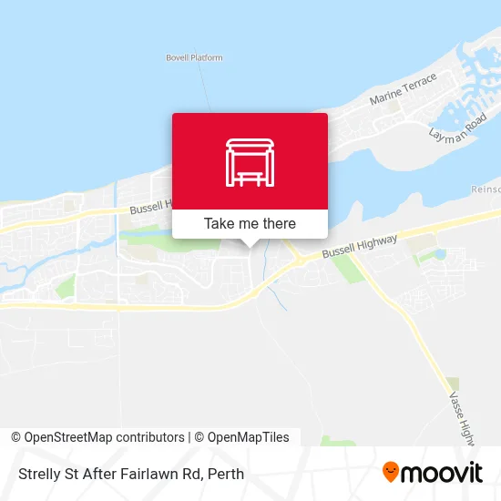 Mapa Strelly St After Fairlawn Rd