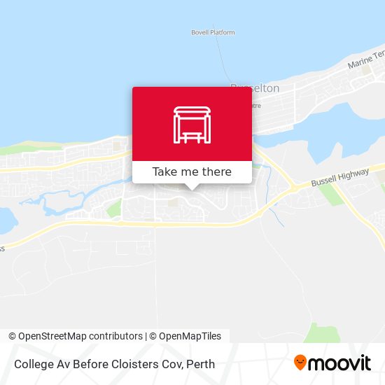 College Av Before Cloisters Cov map