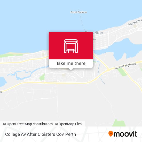 College Av After Cloisters Cov map