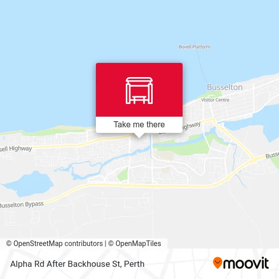 Mapa Alpha Rd After Backhouse St