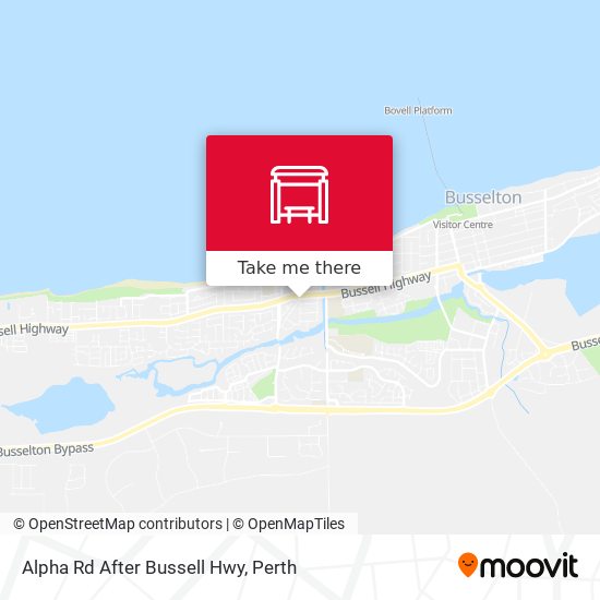 Alpha Rd After Bussell Hwy map