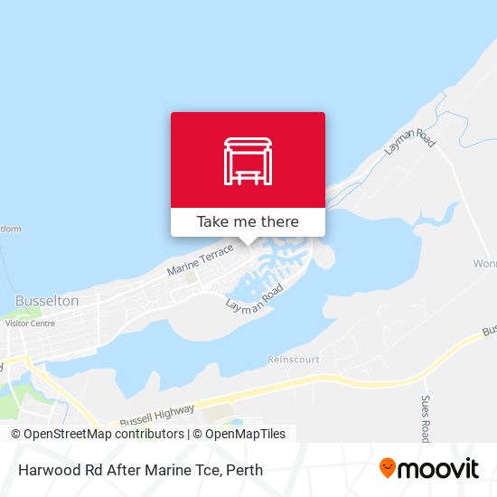 Harwood Rd After Marine Tce map