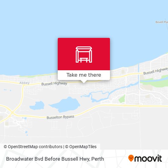 Broadwater Bvd Before Bussell Hwy map