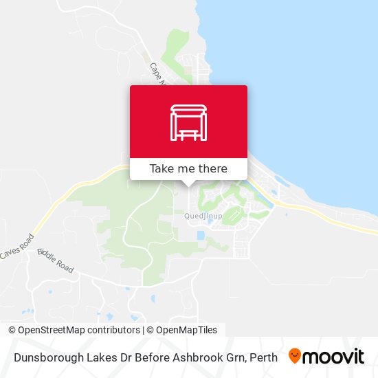 Dunsborough Lakes Dr Before Ashbrook Grn map