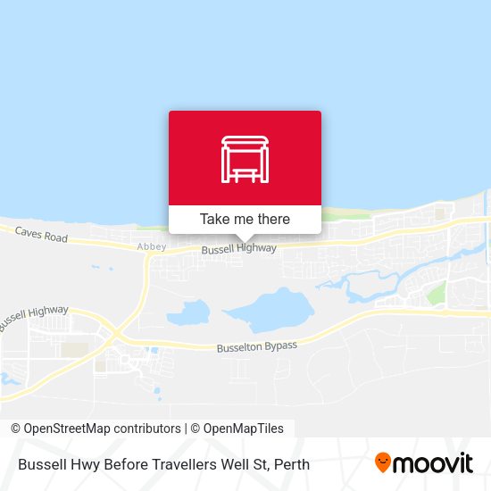 Bussell Hwy Before Travellers Well St map