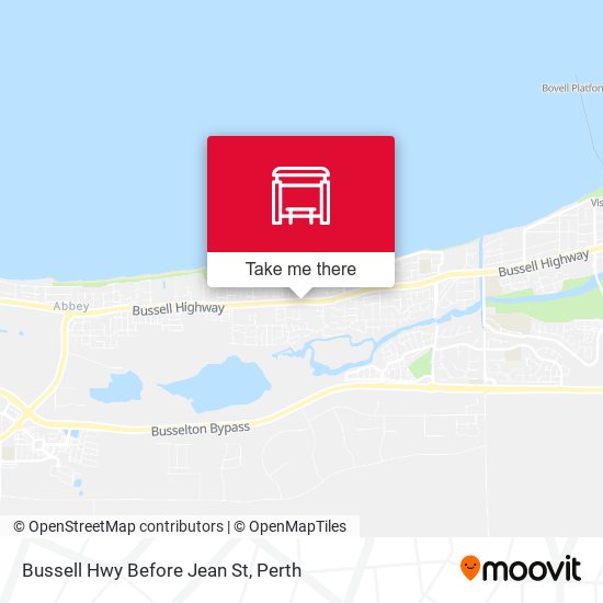 Bussell Hwy Before Jean St map
