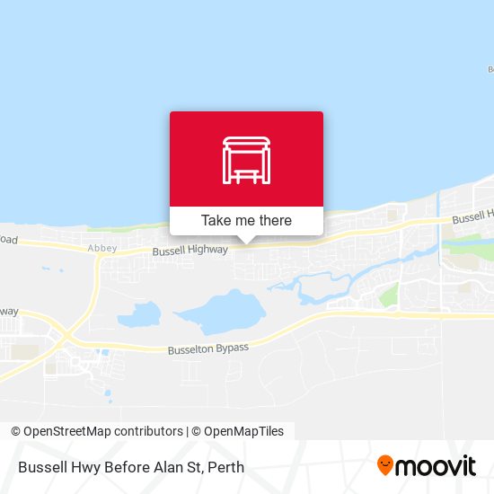 Bussell Hwy Before Alan St map