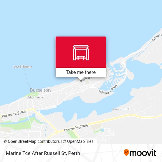 Mapa Marine Tce After Russell St