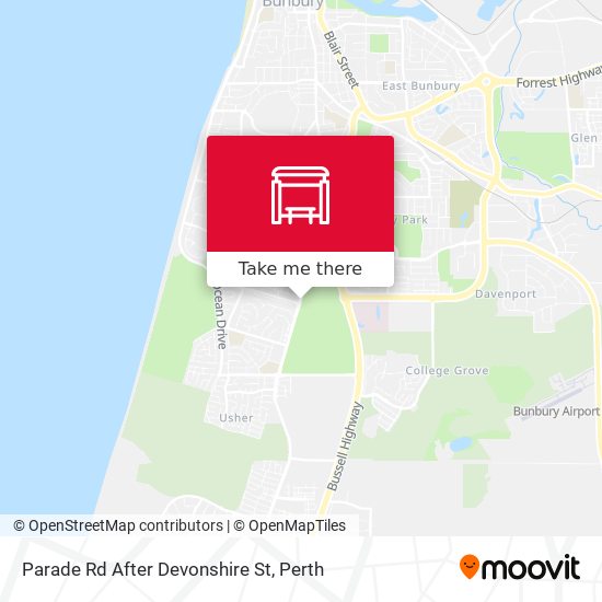 Parade Rd After Devonshire St map