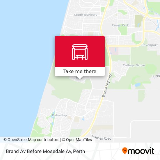 Brand Av Before Mosedale Av map