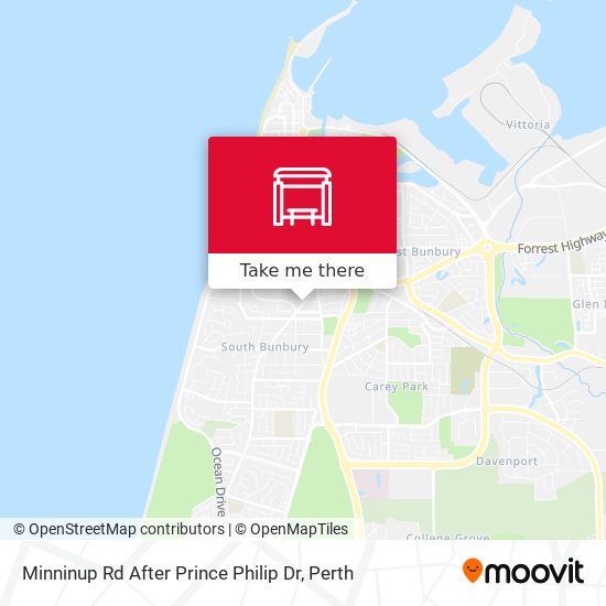 Minninup Rd After Prince Philip Dr map