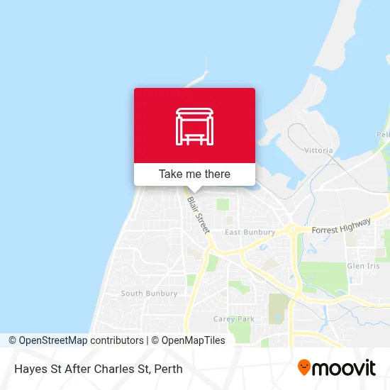 Mapa Hayes St After Charles St