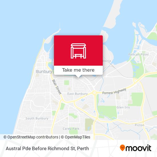 Austral Pde Before Richmond St map