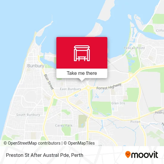 Mapa Preston St After Austral Pde